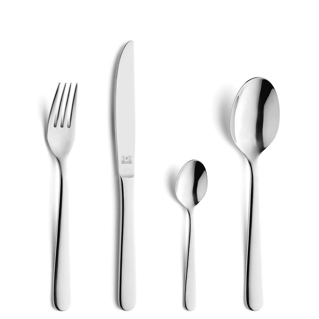 Beckmann & Rommerskirchen HAVANNA Besteck Set 6 Personen, 24-teilig, 18/10 Edelstahl & 13/0 Klingens