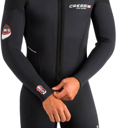 Cressi Endurance Man Monopiece Wetsuit 5mm - Herren Overall Tauchanzug Aus 5mm Neopren Für Taucher U