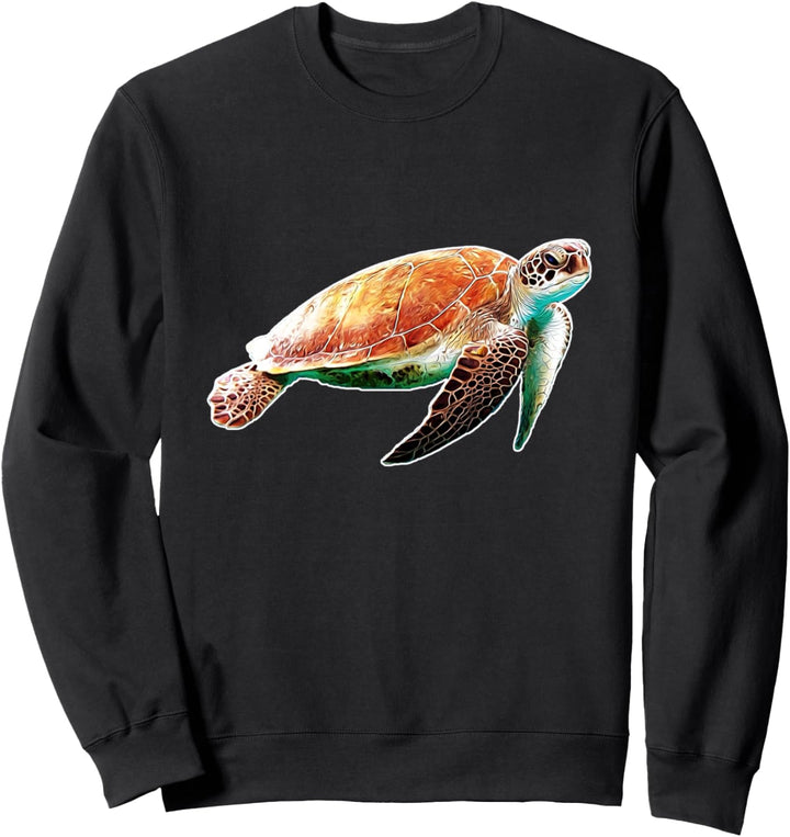 Schildkröte Meeresschildkröte Wasserschildkröte Kunst Sweatshirt