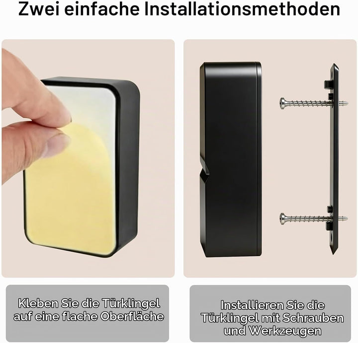 Video Türklingel mit Kamera,2.4GHz WLAN-Videotürklingel-Sicherheitskamera,Smarte Video Türklingel mi