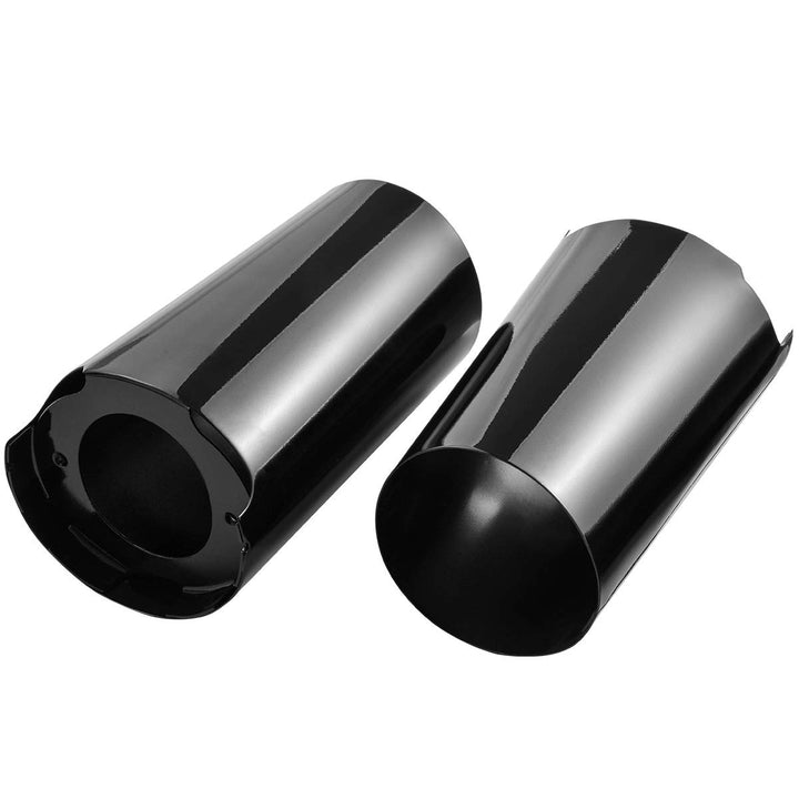 KATUR Motorrad Schwarz Gabelstiefel Protector Staubschutz Motorrad Universal Metall Vordergabel Schm