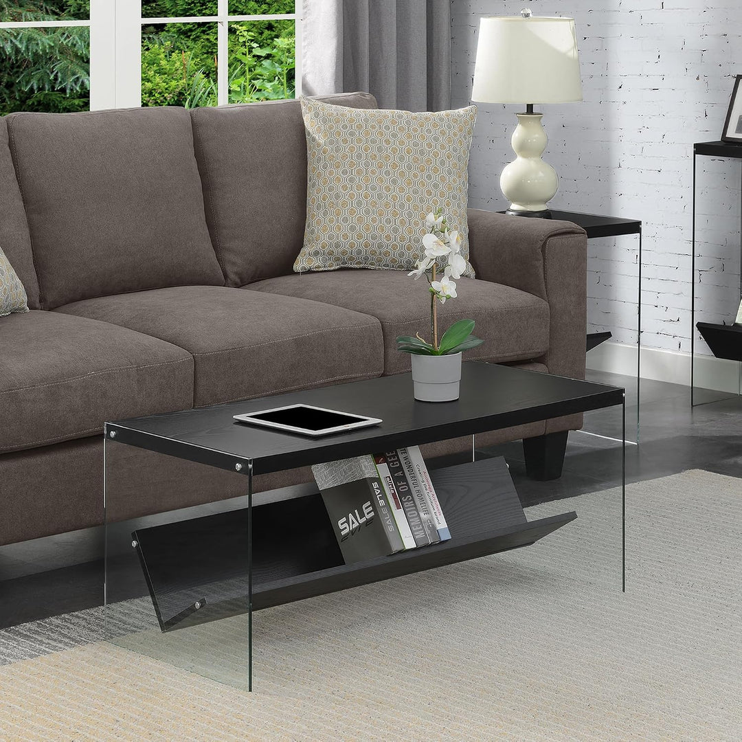 Convenience Concepts SoHo Modern Living Aufbewahrungsregal, moderner Couchtisch für Familienzimmer,
