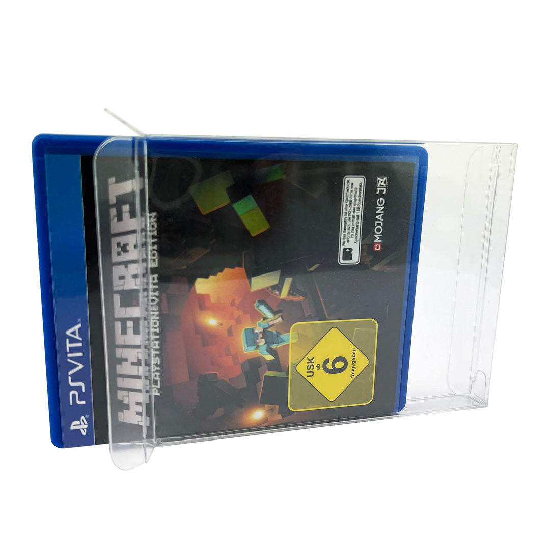 RESET RETRO 10x Schutzhüllen passend für Playstation Vita Spiele im 0,5 mm starkem PET Material - ga