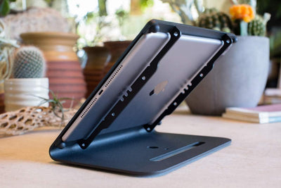 Heckler Design Windfall Tischhalterung für iPad 9.7", iPad 2017, iPad2018 (Schwarz, Grau)
