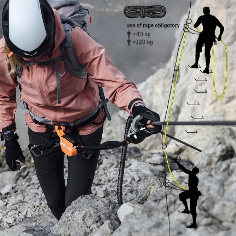 Salewa Klettersteigset Via Ferrata Ergo Core Black - Yellow UNI, Black - Yellow UNI