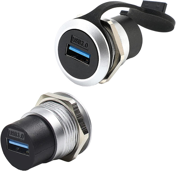 PENGLIN USB 3.0 Panel Mount Koppler 2 Stück, USB-Durchgangsanschluss, Buchse zu Buchse Bulkhead Exte
