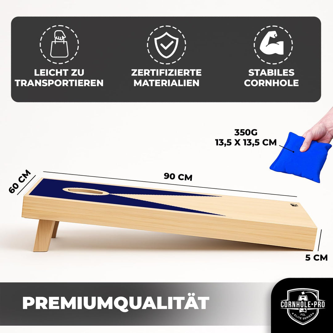 Original Offizielles Cornhole | Amerikanisches Cornhole | Einfach zu transportieren | Offizielle Abm