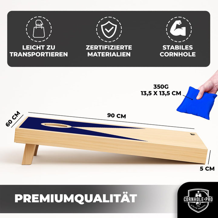 Original Offizielles Cornhole | Amerikanisches Cornhole | Einfach zu transportieren | Offizielle Abm