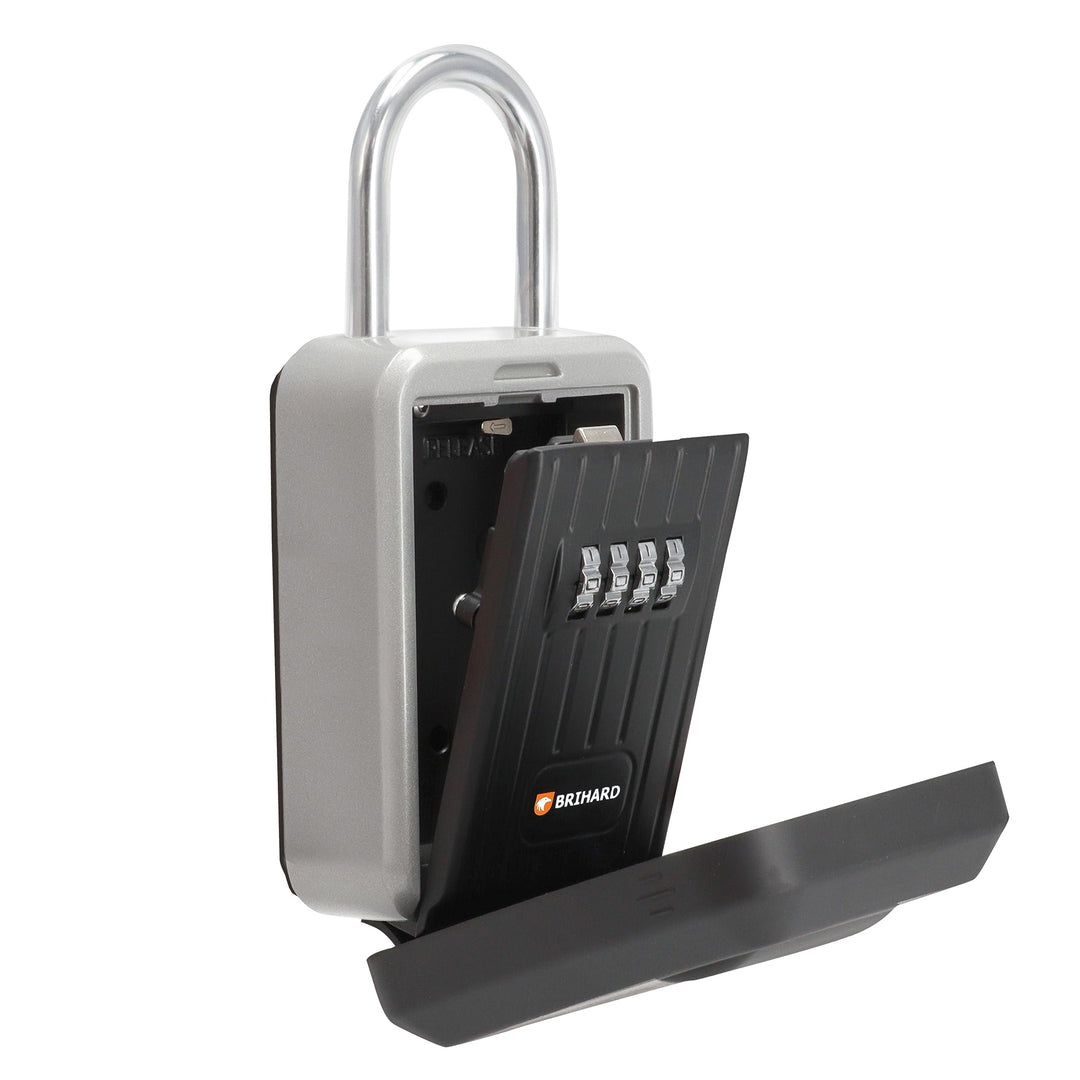 Brihard Key Lock Box All Season mit wasserdichter Abdeckung, tragbar mit Bügel oder an der Wand mont