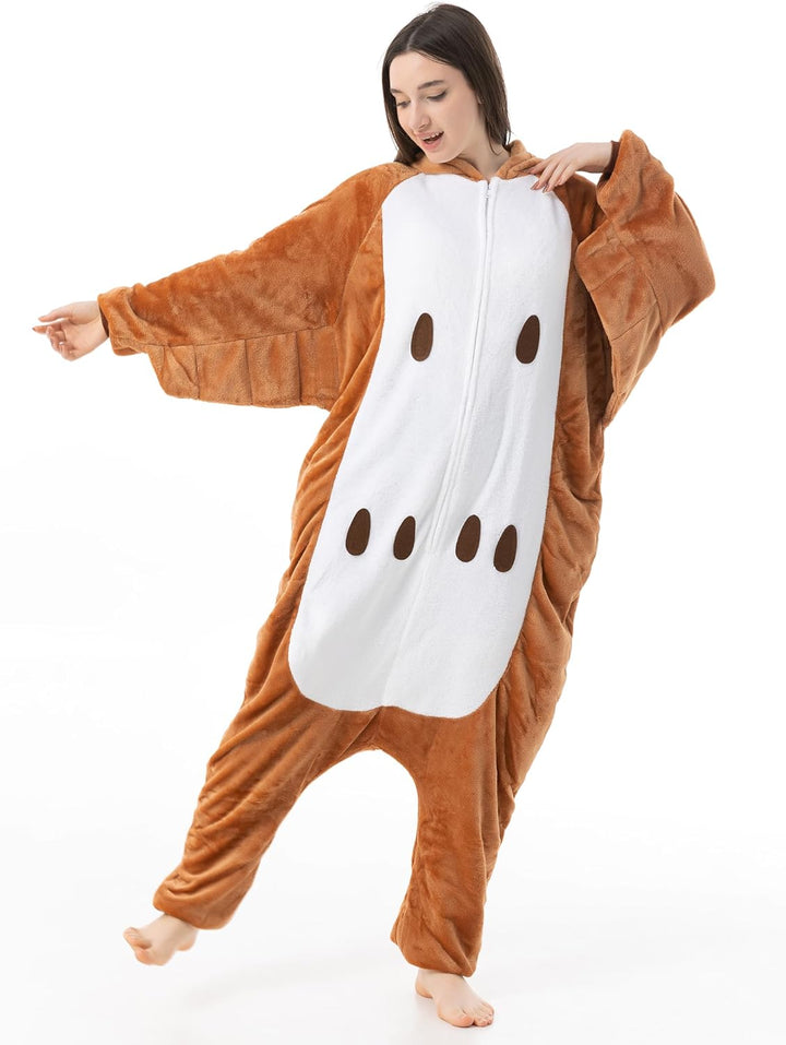 Katara 1744 (30+ Designs) Vogel-Kostüm Eule, Unisex Onesie/ Pyjama-Qualität für Erwachsene & Teenage