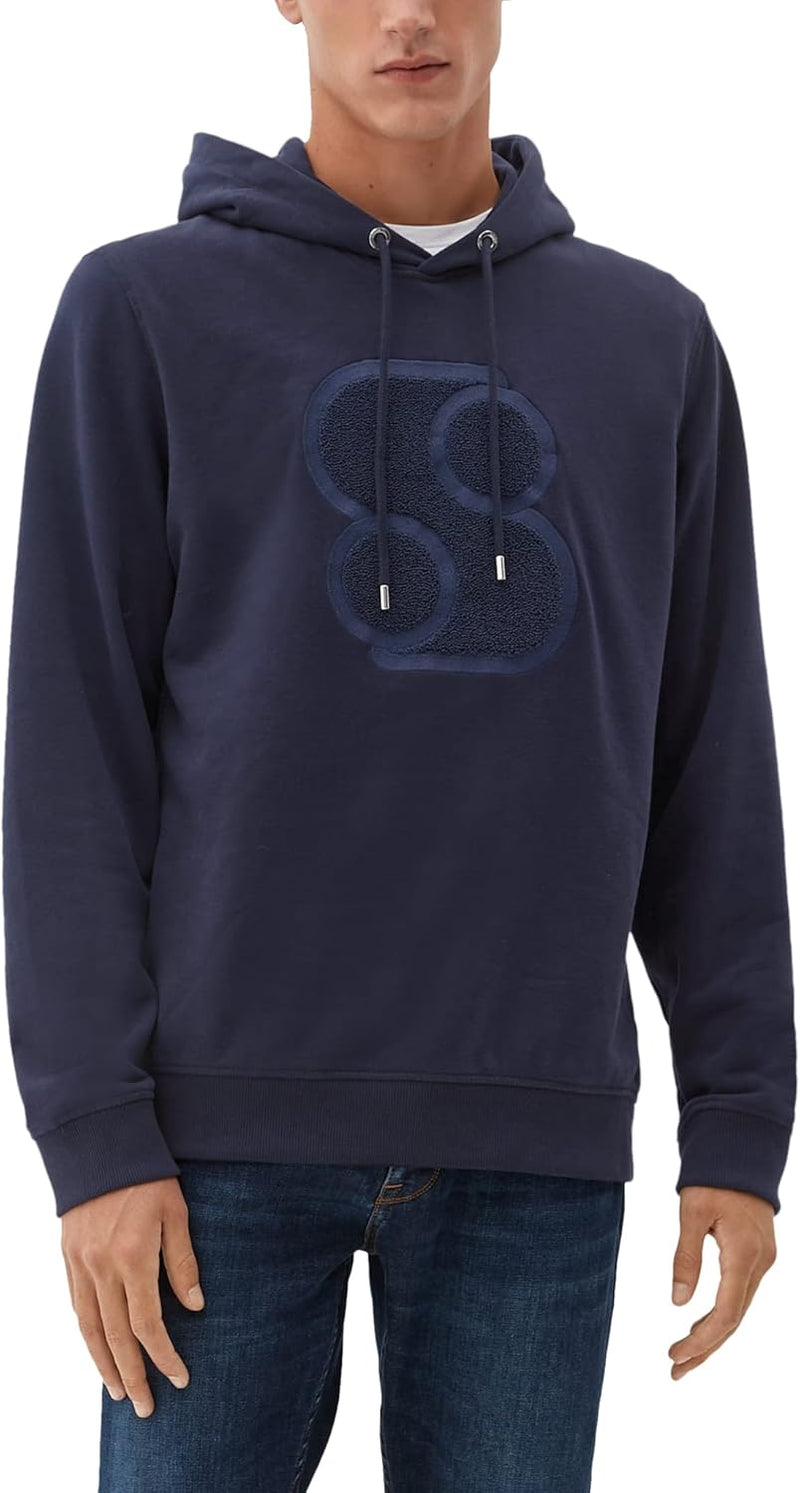 s.Oliver Herren Sweatshirt Langarm L Blau, L Blau