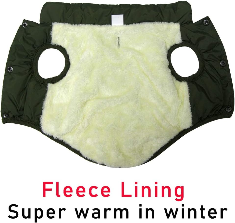 JoyDaog Fleece Hundejacke für Winter kaltes Wetter, Extra Weicher Hundemantel für Kleine Hunde, Wind
