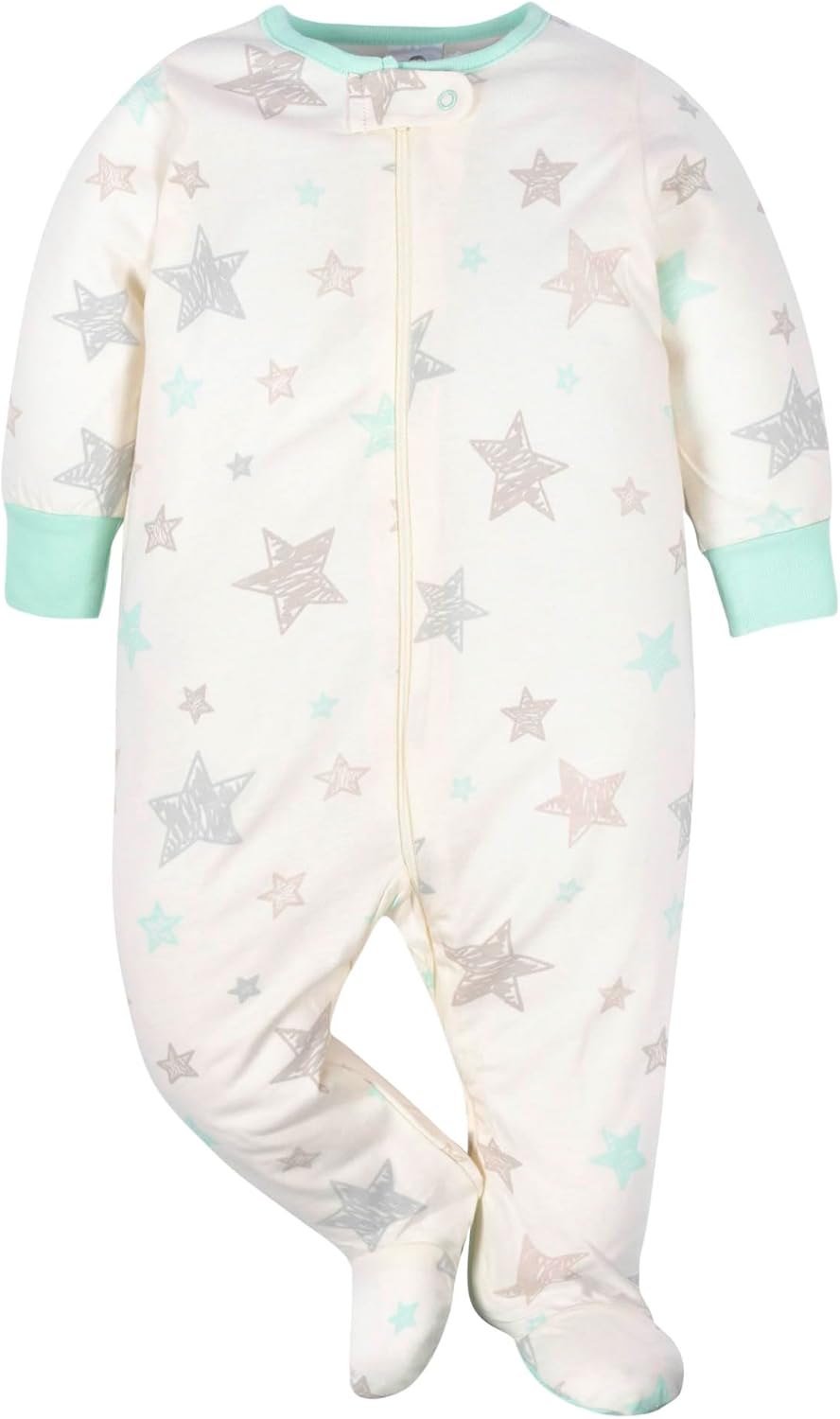 Gerber Unisex Baby 4 Pack Sleep 'N Play Footie Brisuren (4er Pack) Verfrüht Elephants, Verfrüht