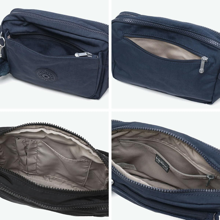 Kipling Unisex-Adult Abanu M Crossbody, Grau Gris, 24x17x9 cm (B x H x T) Grey Gris, Grey Gris