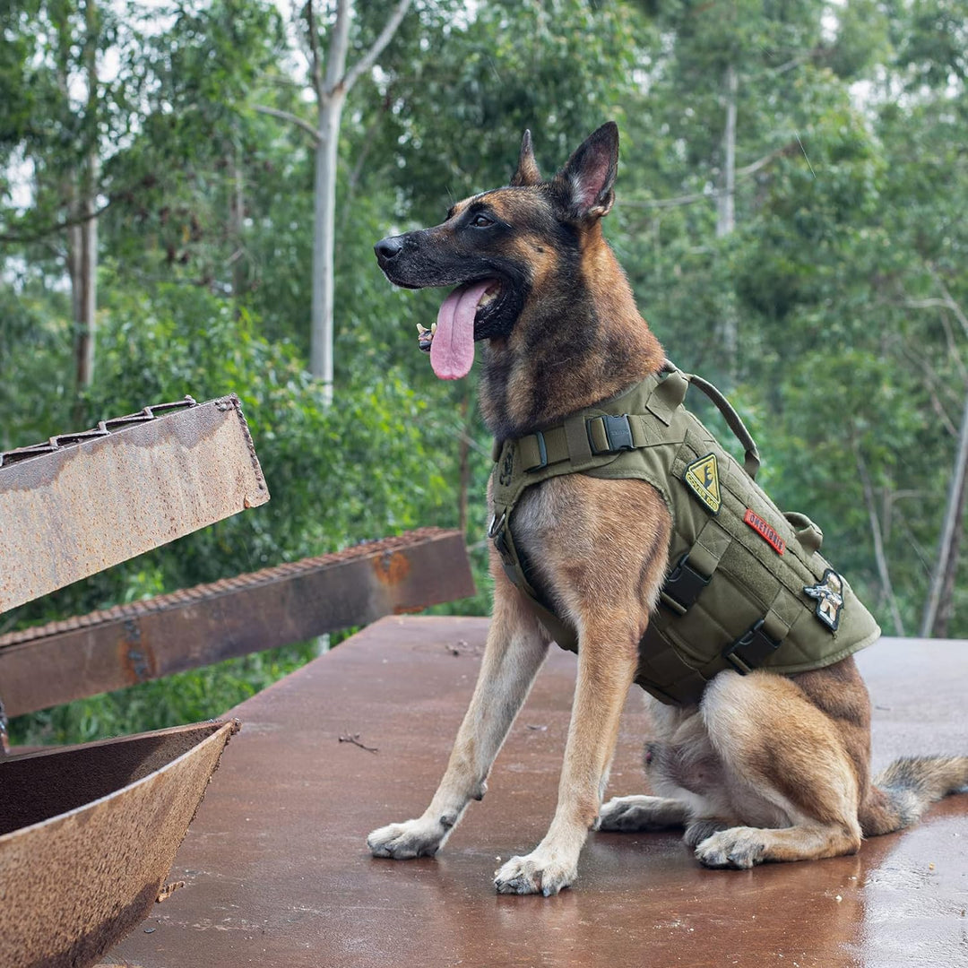 OneTigris Hundegeschirr, X DESTROYER Taktisches Einstellbar Antizuggeschirr Ausbruchsicheres Geschir
