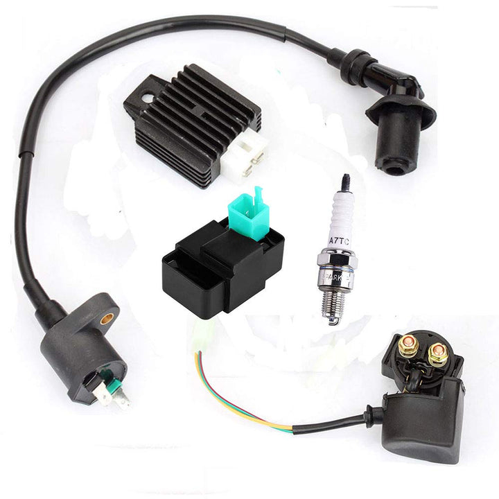Motorradzündungsspulen, RILOER 5 Pins Roller CDI Box für Motor ATV Dirt Bikes Pit für GY6 50cc-125cc