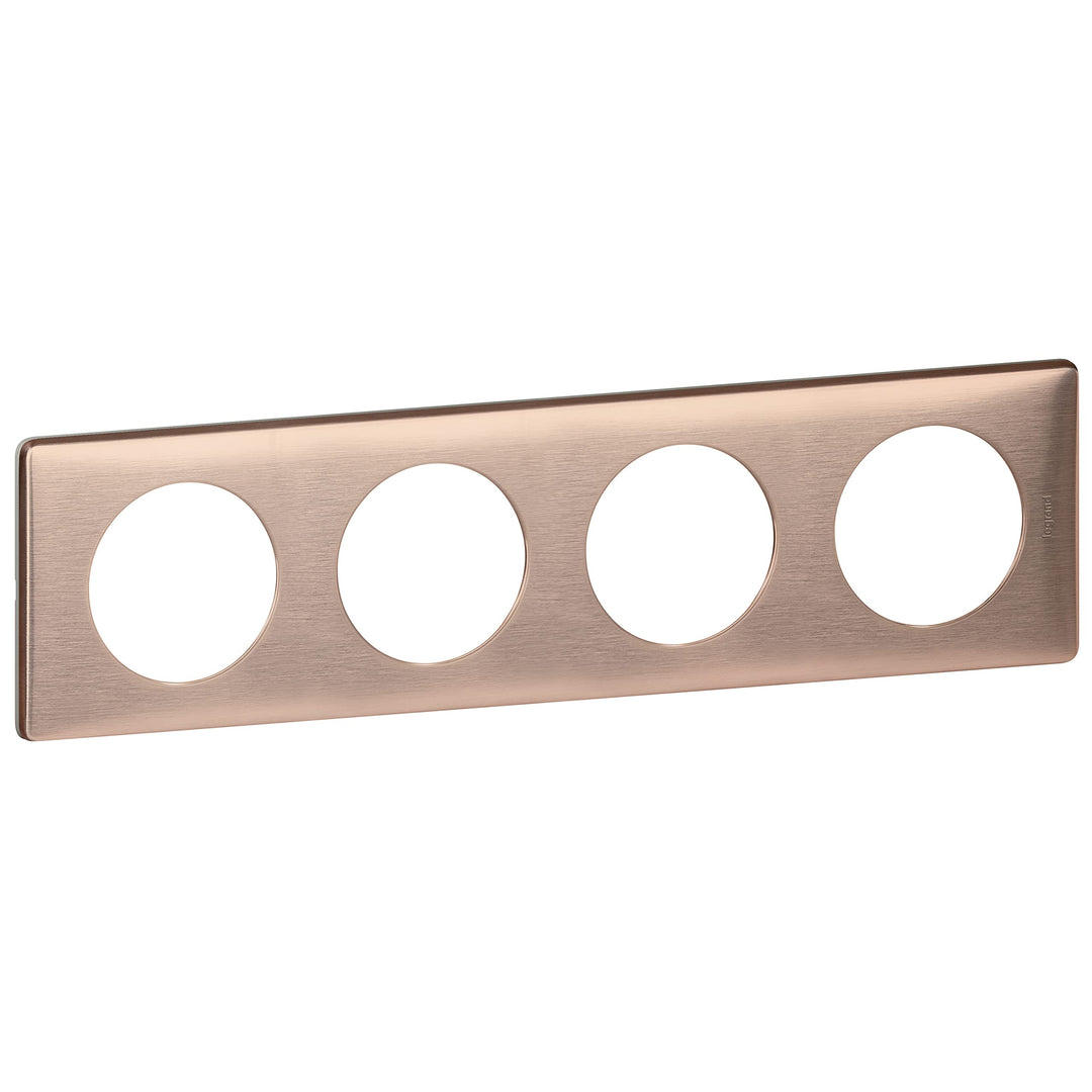 Legrand céliane Lichtregler LEG68994 Platte 4-copper, Metall 4 Stellen Métal Copper, 4 Stellen Métal