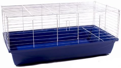 Hasenkäfig Kaninchenkäfig Meerschweinchenkäfig Kleintier Rabbit 100x54x48 blau