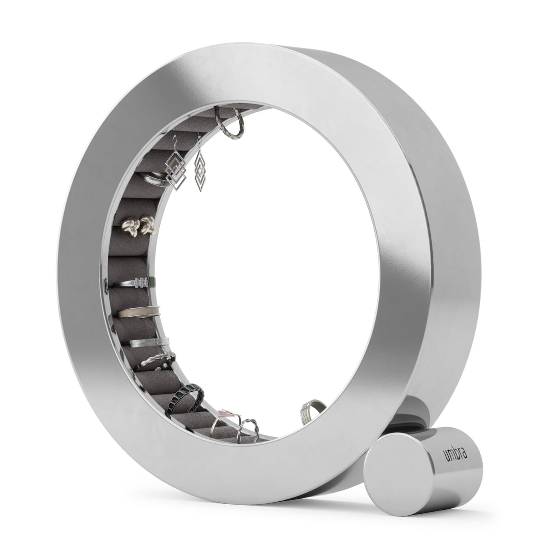 Umbra Ferris Schmuck-Organizer, Ringhalter aus Metall, Aufbewahrungslösung für Ringe und Ohrringe