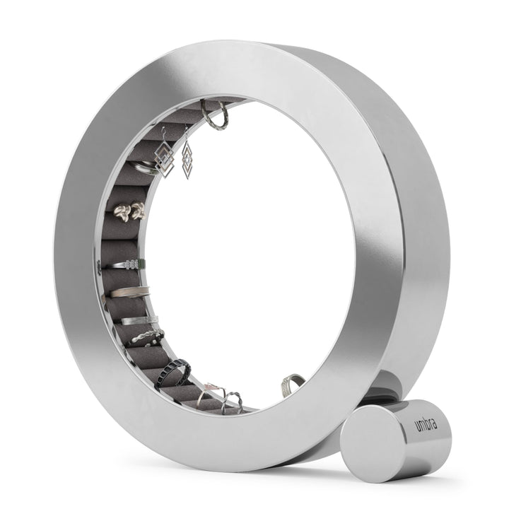 Umbra Ferris Schmuck-Organizer, Ringhalter aus Metall, Aufbewahrungslösung für Ringe und Ohrringe
