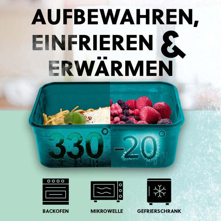 GOURMETmaxx Frischhaltedosen klick-it 7er Set | BPA-freie Vorratsdosen Spülmaschinen-, Mikrowellen-,