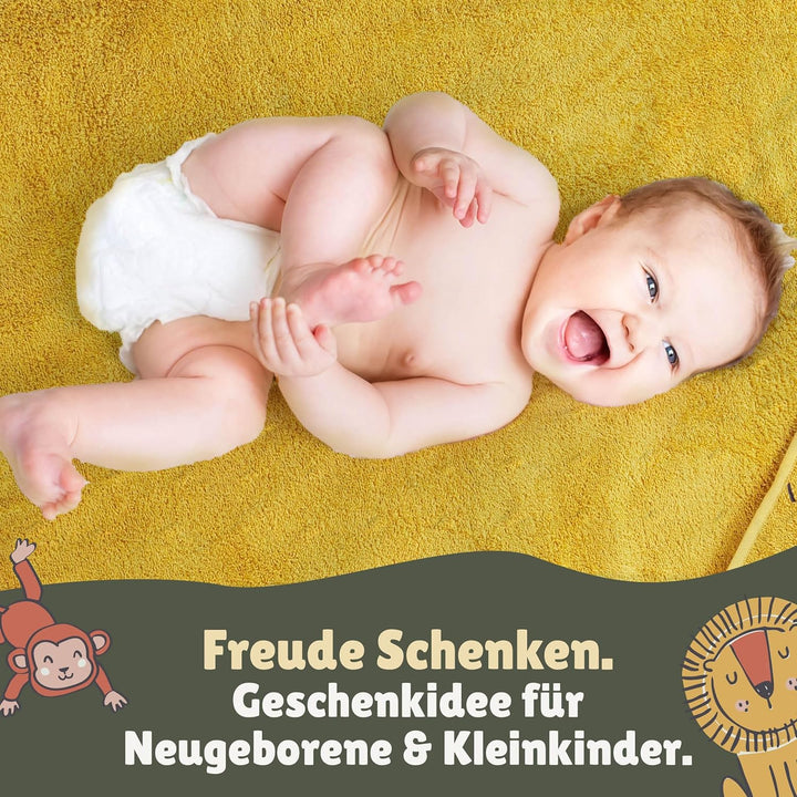 Familando Kapuzenhandtuch mit Ohren für Babys und Kleinkinder 0-4 Jahre · Frottée Handtuch für Neuge