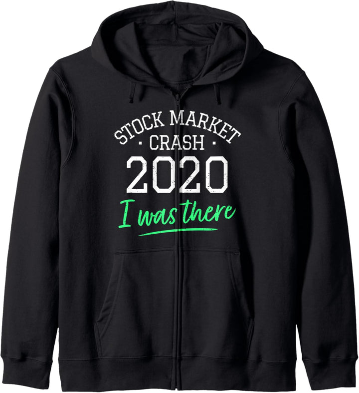 Lustiges Börsen-Crash 2020 Aktien Trading Investor War Dabei Kapuzenjacke