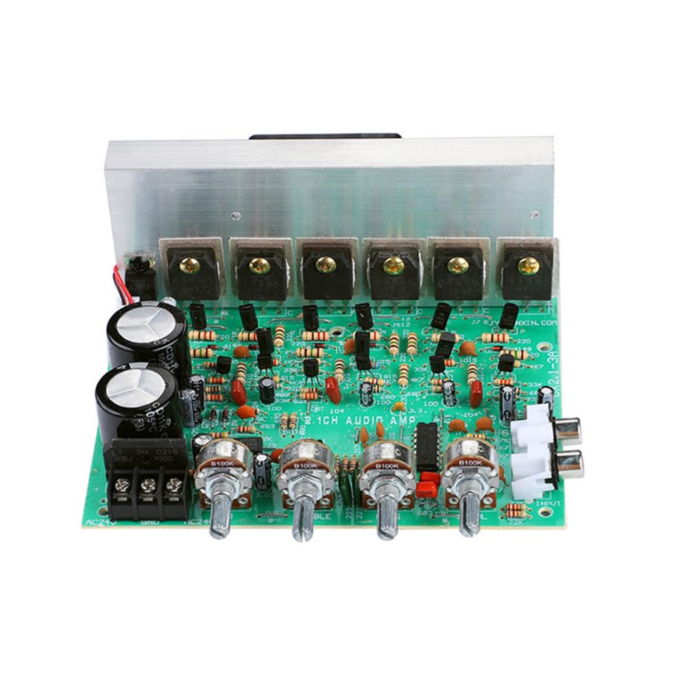 AC18-24V 2.1-Kanal-Hochleistungsverstärkerplatine Subwoofer DIY Fertige Endstufe Board