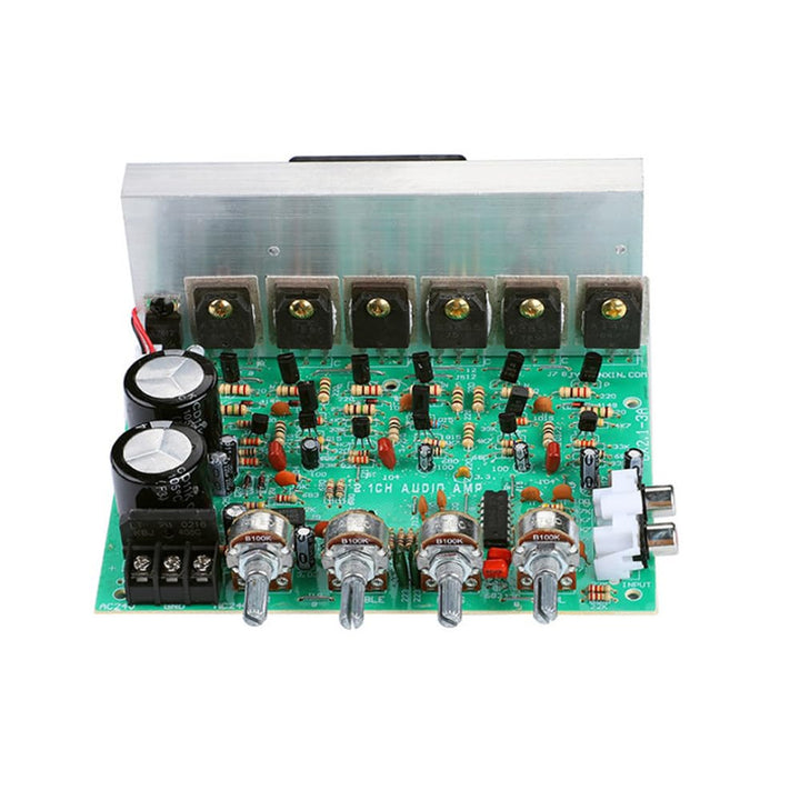 AC18-24V 2.1-Kanal-Hochleistungsverstärkerplatine Subwoofer DIY Fertige Endstufe Board