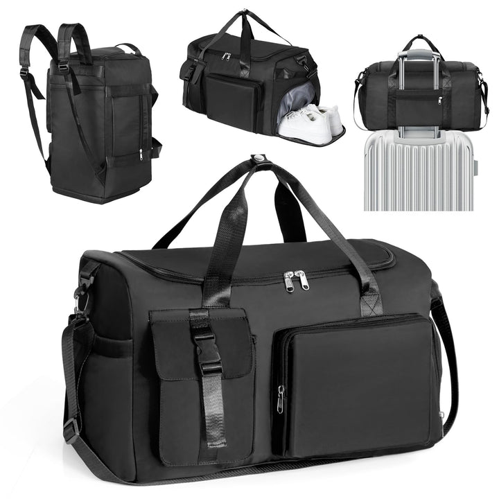 Cozary Sporttasche für Herren &amp; Damen - 42L grosse Reisetasche Wasserdichtes Oxford-Gewebe - 3-in-1