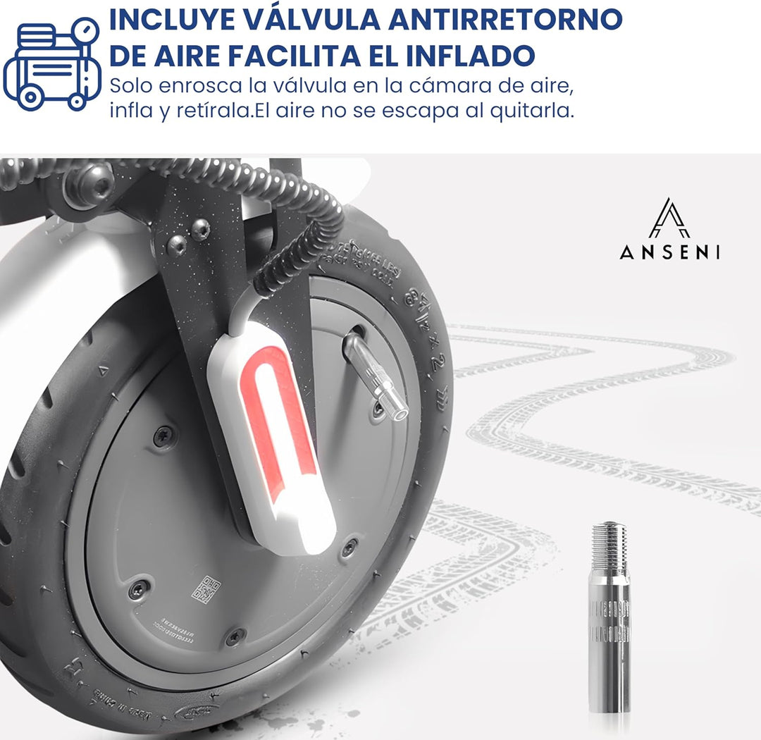 ANSENI e scooter reifen 8 1/2 x2 Reifen scooter ersatzräder für scooter 1 Reifen und 1 Schläuche, Ro