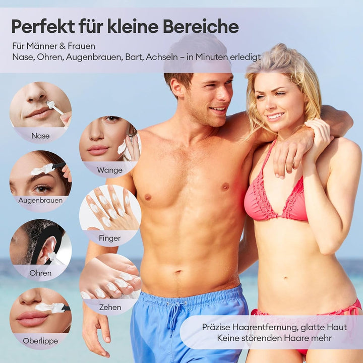 Nasenwachs-Set für Männer und Frauen, 40 g Fassungsvermögen, Nasenhaarentfernung mit Anti-Verlust-De