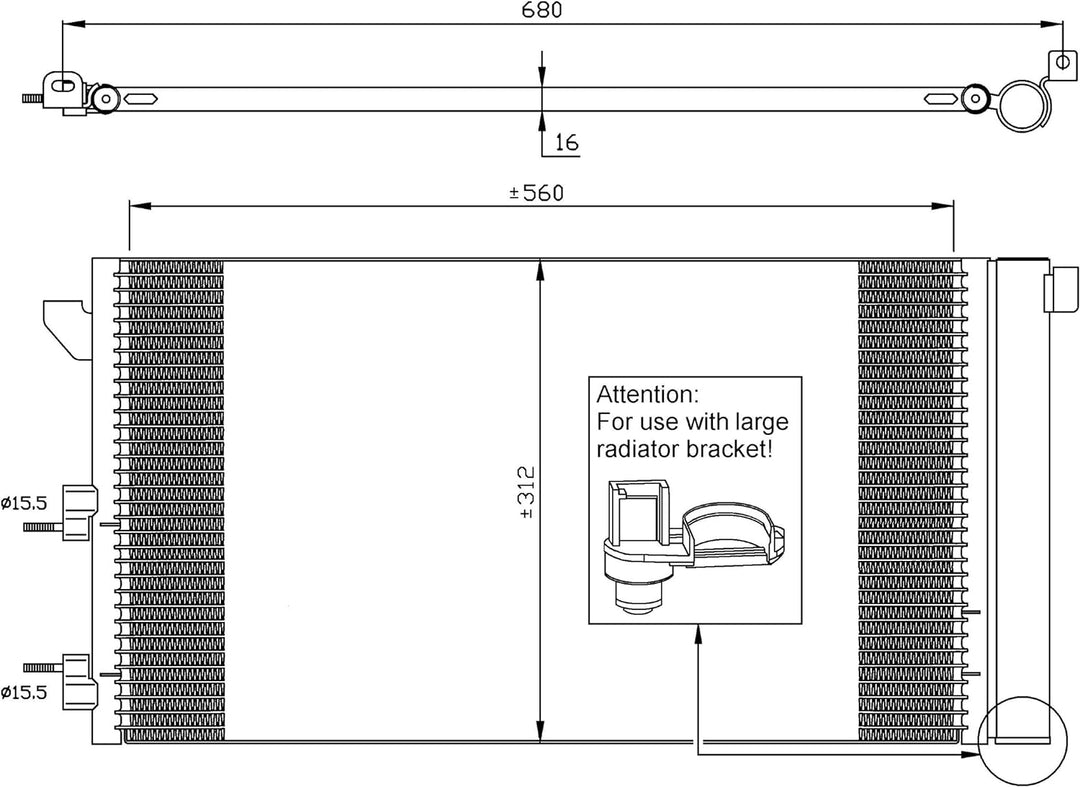 NRF 35921 Kondensator, Klimaanlage
