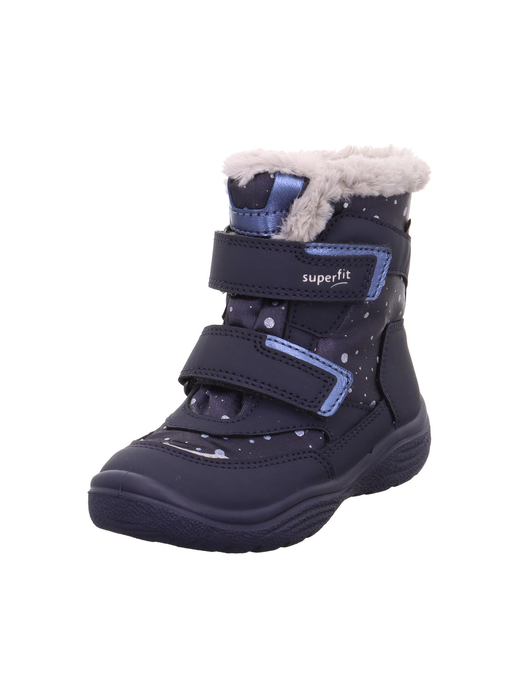 Superfit Mädchen Crystal Schneestiefel 25 EU Blau Hellgrau 8000, 25 EU Blau Hellgrau 8000