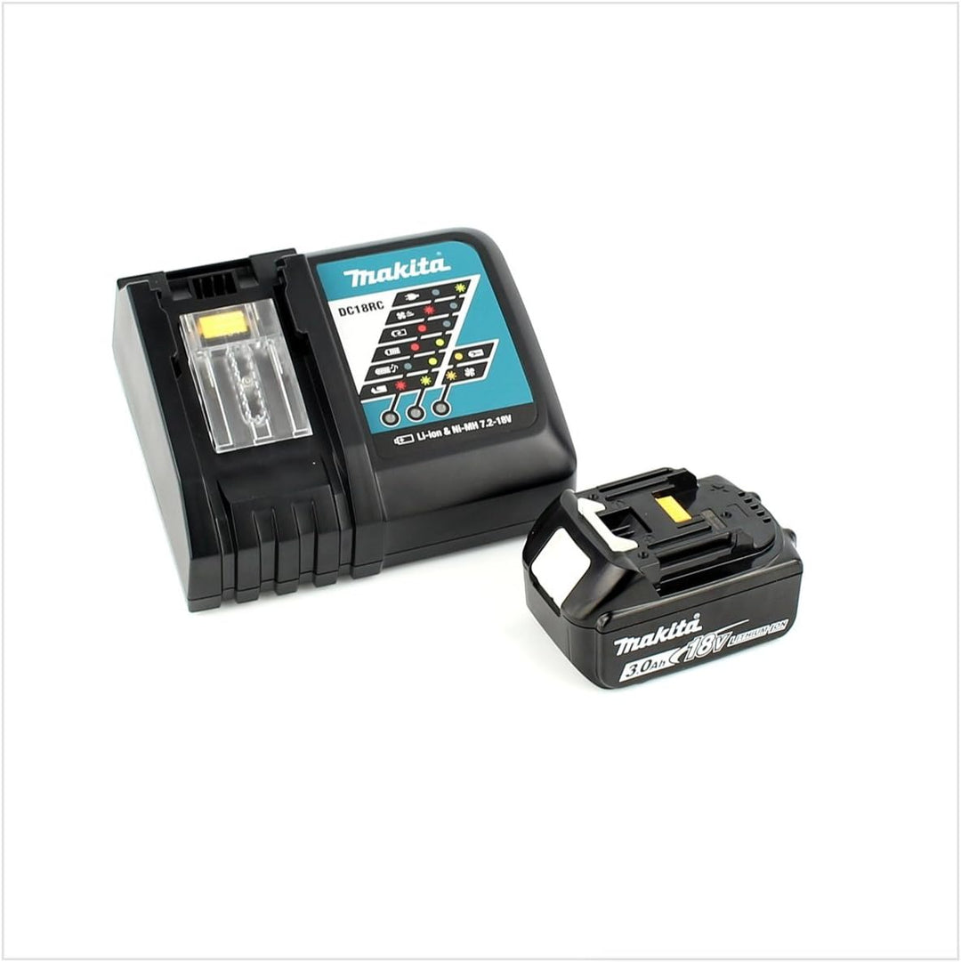 Makita DTM 51 RF1J 18V Li-Ion Akku Multifunktionswerkzeug im Makpac + 1x 3,0 Ah Li-Ion Akku + Akku S