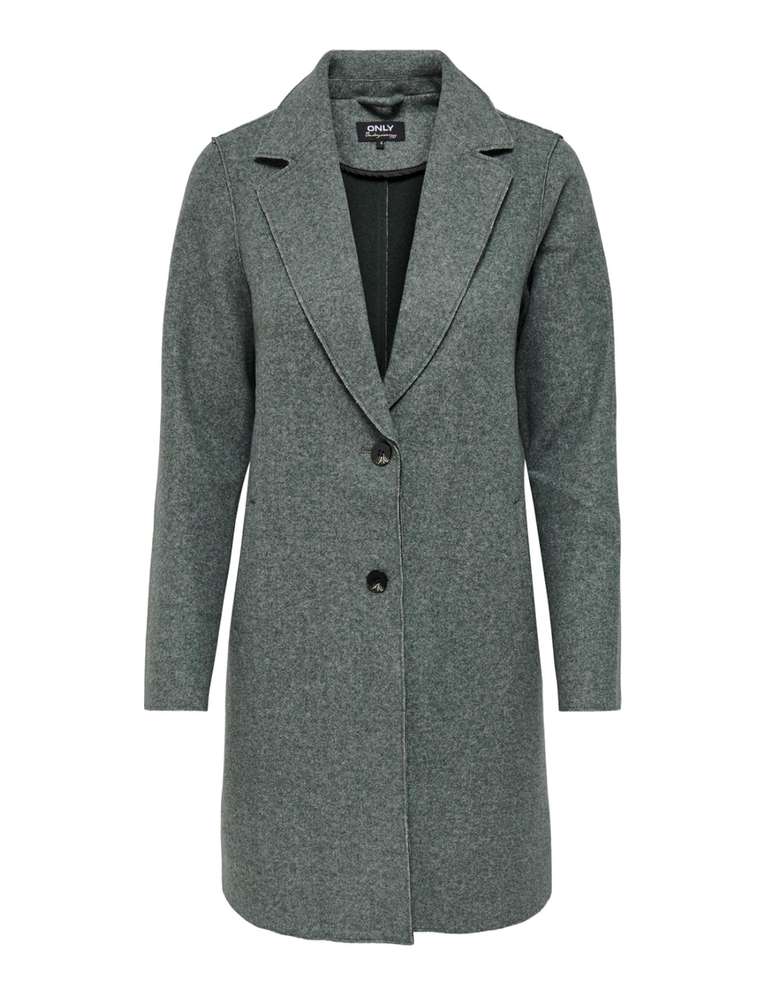 ONLY Damen Onlcarrie Bonded Coat OTW Noos Mantel XXS Balsam Green/Detail:melange, XXS Balsam Green/D