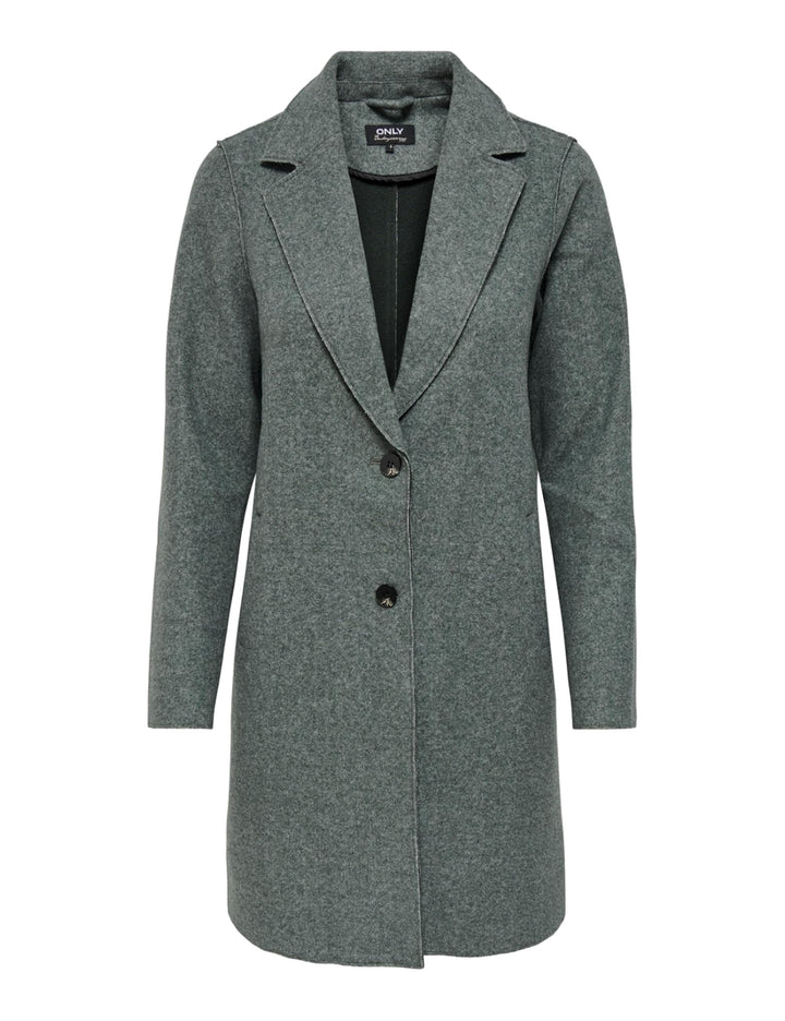 ONLY Damen Onlcarrie Bonded Coat OTW Noos Mantel XXS Balsam Green/Detail:melange, XXS Balsam Green/D