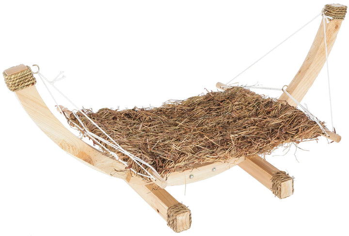 Kerbl Hängematte Siesta (Liegematte für Kleintiere/Nagetiere, besteht aus getrocknetem Gras, ohne Dr