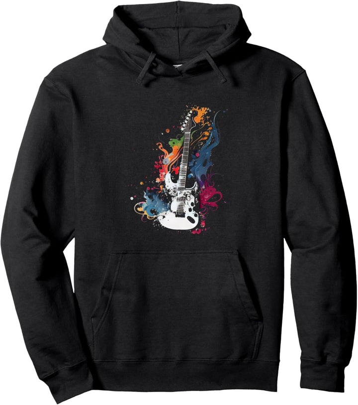 E-Gitarre Musiker Gitarre Pullover Hoodie