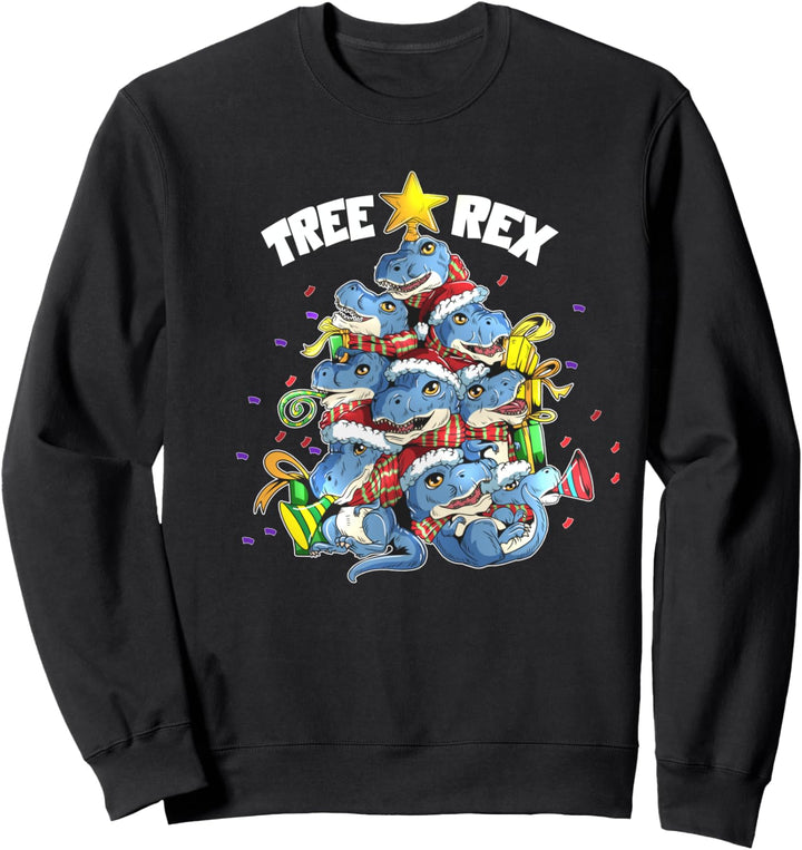 Weihnachten T-Rex Dinosaurier für Kids Dino Fans X Mas Sweatshirt