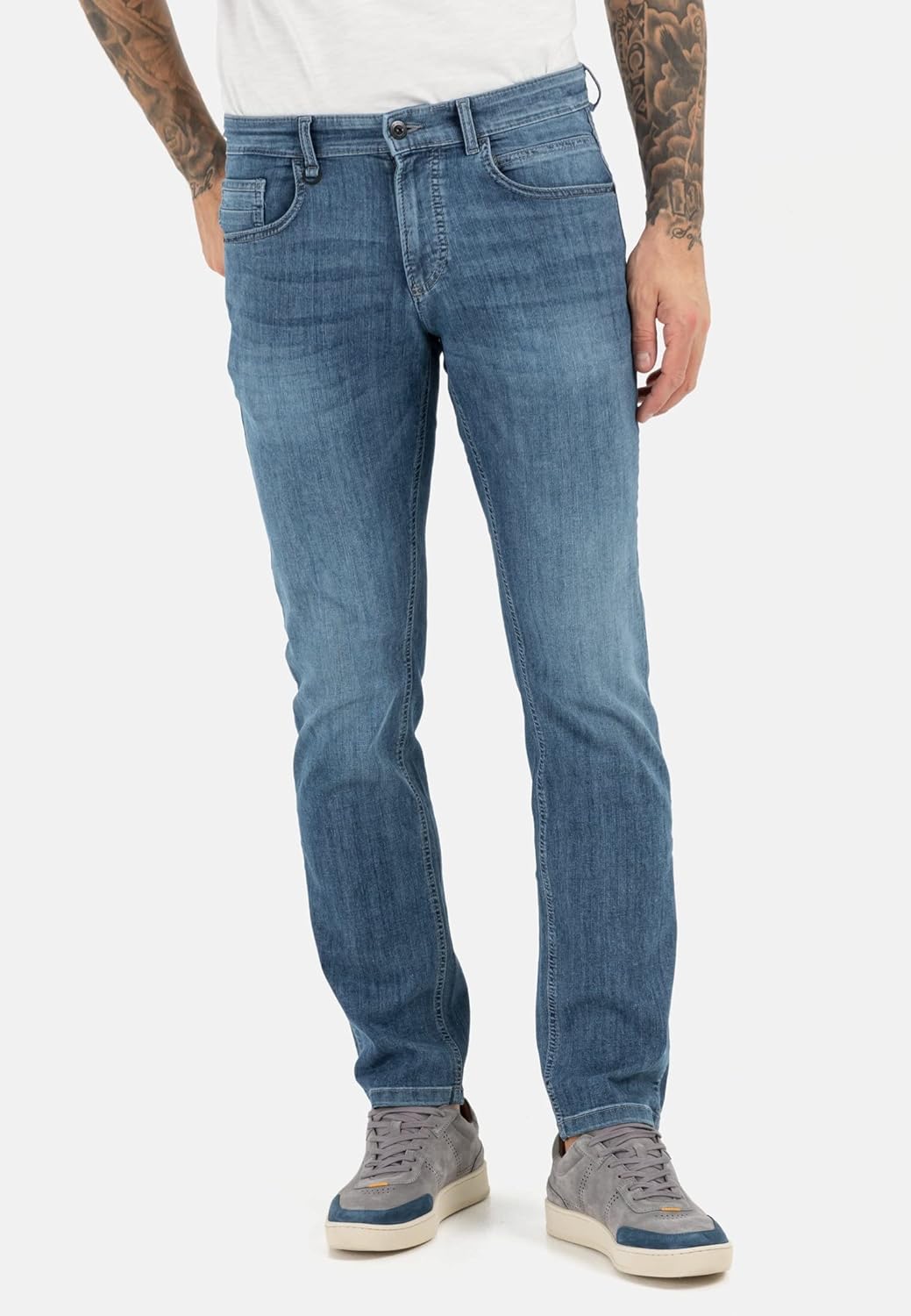 camel active Herren Relaxed Fit fleXXXactive® Jeans 31W / 32L Blau, 31W / 32L Blau