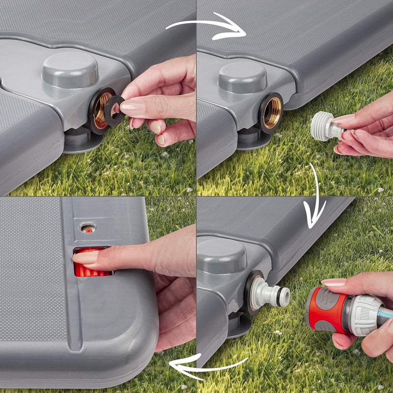 ONVAYA Bodendusche | Duschplatte für den Garten | Aussendusche | Gartendusche von unten | Campingdus