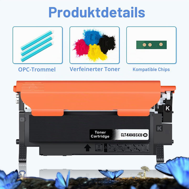 LOSMANN Toner Kompatibel für Samsung P404 CLT-P404C 404S CLT-K404S CLT-C404S CLT-M404S CLT-Y404S für
