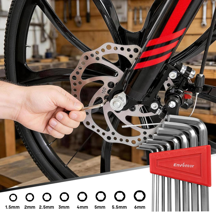 Enventor 48-Tlg Kleiner Werkzeugkoffer, Rotes Mini-Werkzeugset mit Hammer und Schraubendreher-Set, i
