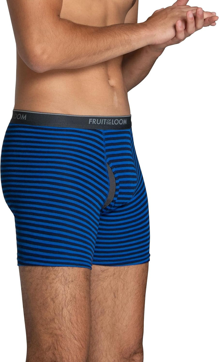Fruit of the Loom Herren Coolzone Boxershorts Retroshorts (7er Pack) S 7 Stück – Gestreift/Massiv, S