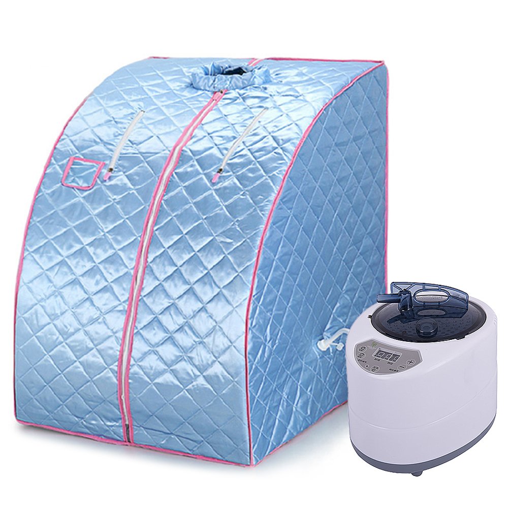 Tragbare Sauna Willowybe，Mini Dampfsauna für Zuhause，Einzel Portable Sauna Raum Kann Müdigkeit Linde