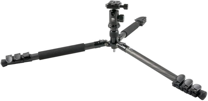 Sirui ET-1204/E-10 Easy Traveler Dreibeinstativ mit E-10 Kopf (Carbon, Höhe: 139 cm, Gewicht: 1,04kg