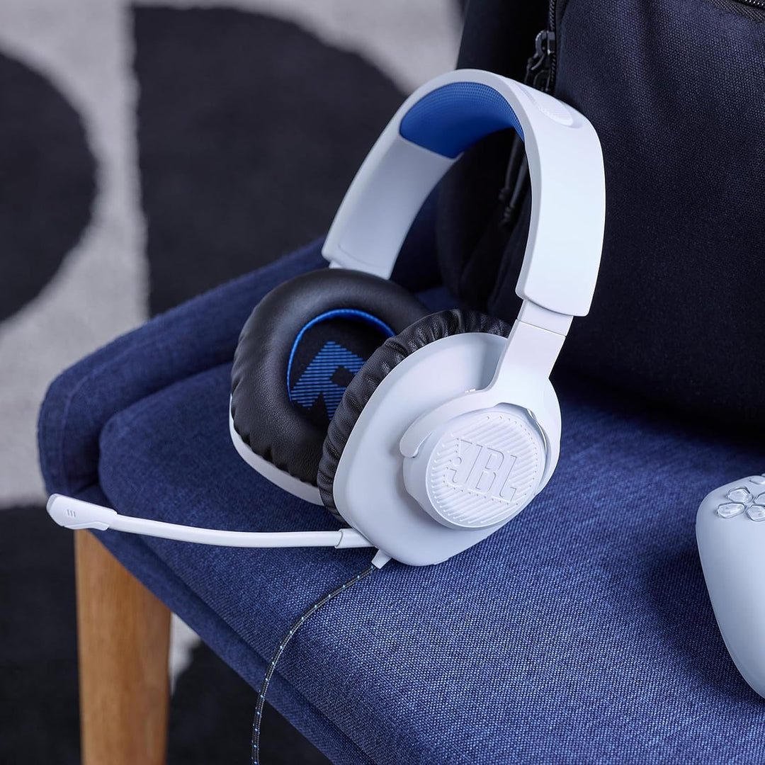 JBL Quantum 100P Over-Ear-Gaming-Headset – Wired 3,5 mm Klinke – Mit abnehmbarem Boom-Mikrofon – Kom