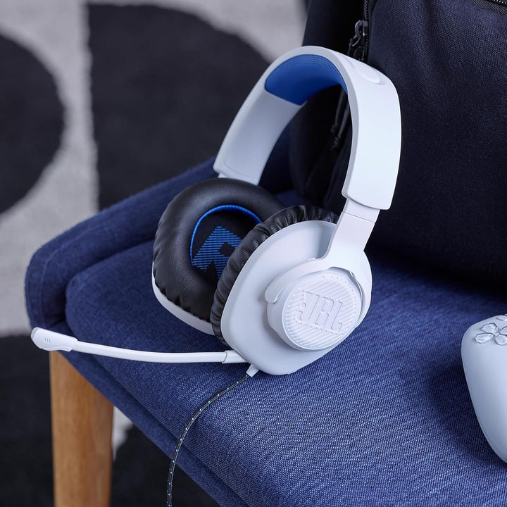 JBL Quantum 100P Over-Ear-Gaming-Headset – Wired 3,5 mm Klinke – Mit abnehmbarem Boom-Mikrofon – Kom