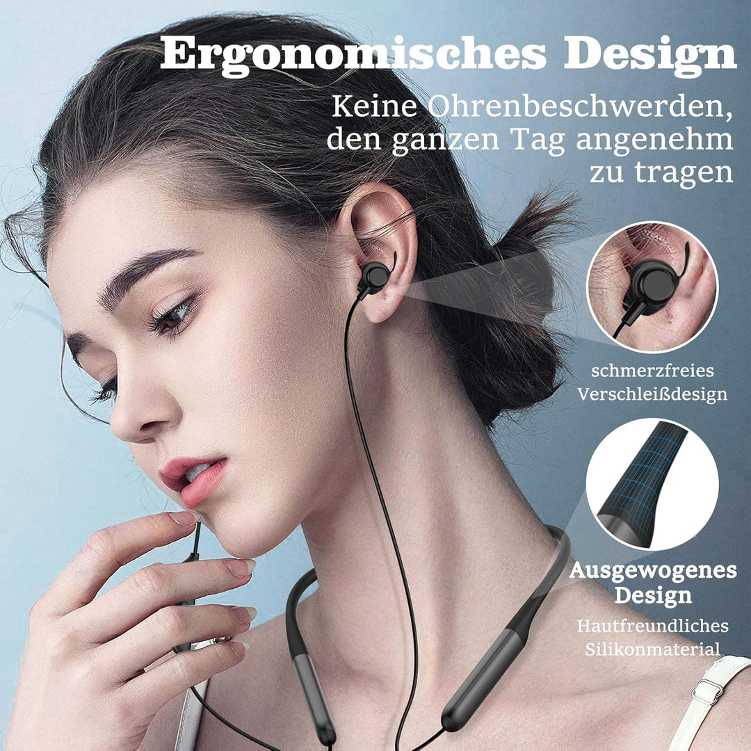 N1 Sport Bluetooth 5.2 Kopfhörer in Ear mit 100 Std, kopfhörer kabellos mit IPX6 Wasserdicht, Noise
